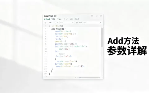 Excel VBA Add方法怎么用？VBA Add方法参数详解