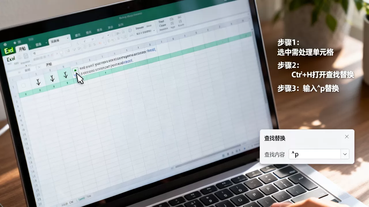 Excel表格回车符怎么删？excel批量去除换行符方法