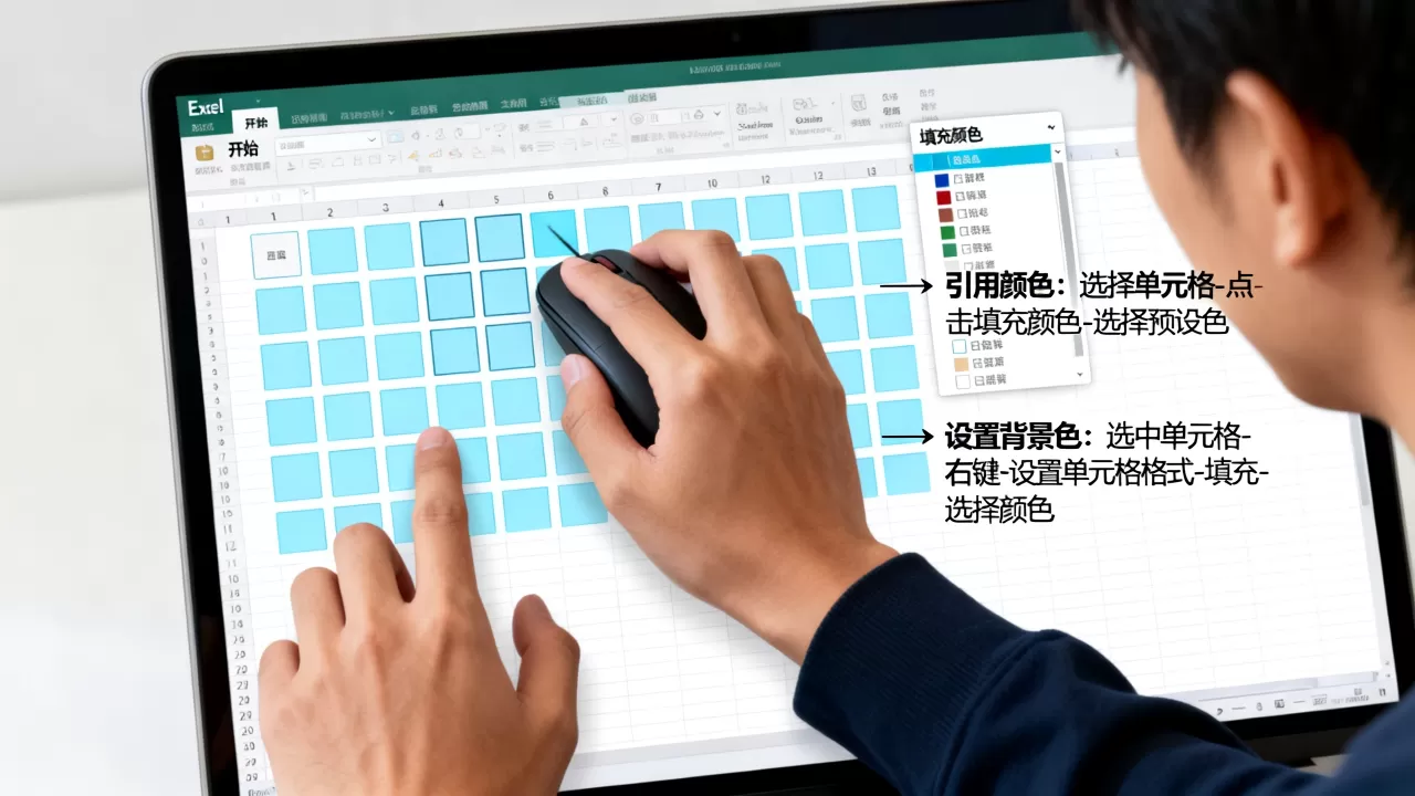 excel颜色怎么引用?excel如何设置单元格背景色 excel颜色怎么引用?excel如何设置单元格背景色