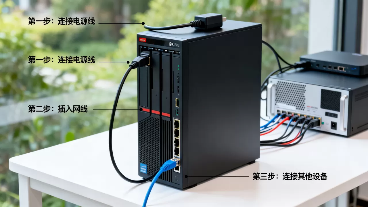服务器主机怎么接线？服务器主机接线图解
