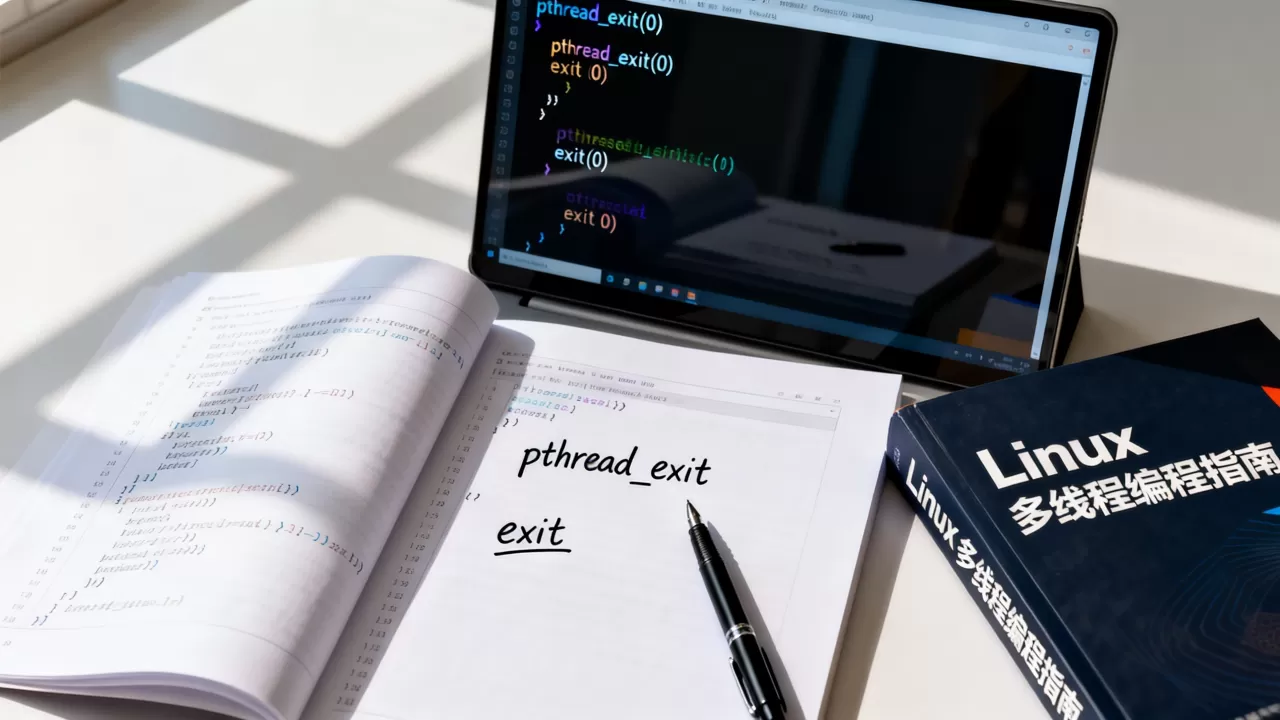 linux pthread exit是强制退出吗？pthread_exit和exit区别