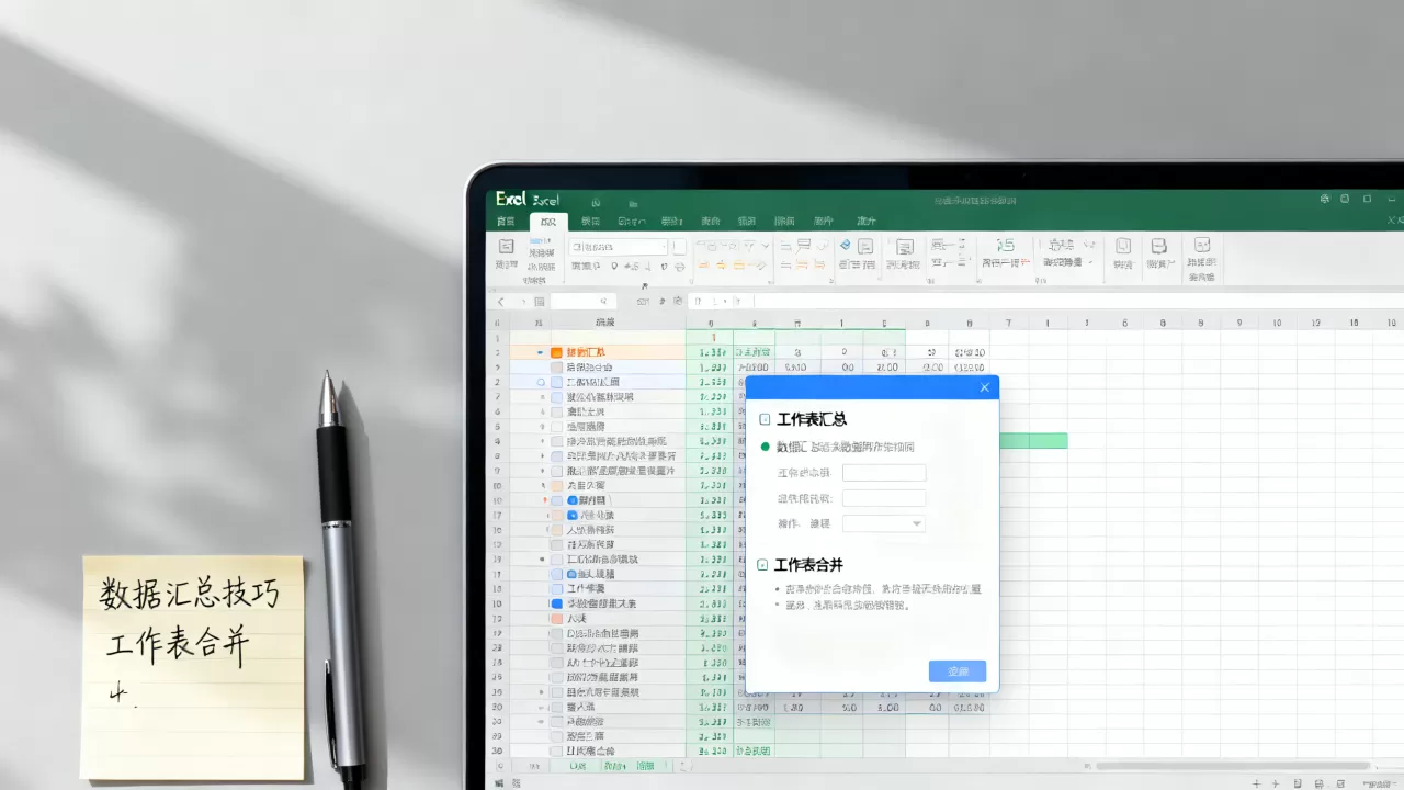 Excel项目合并怎么做？多个工作表数据汇总技巧