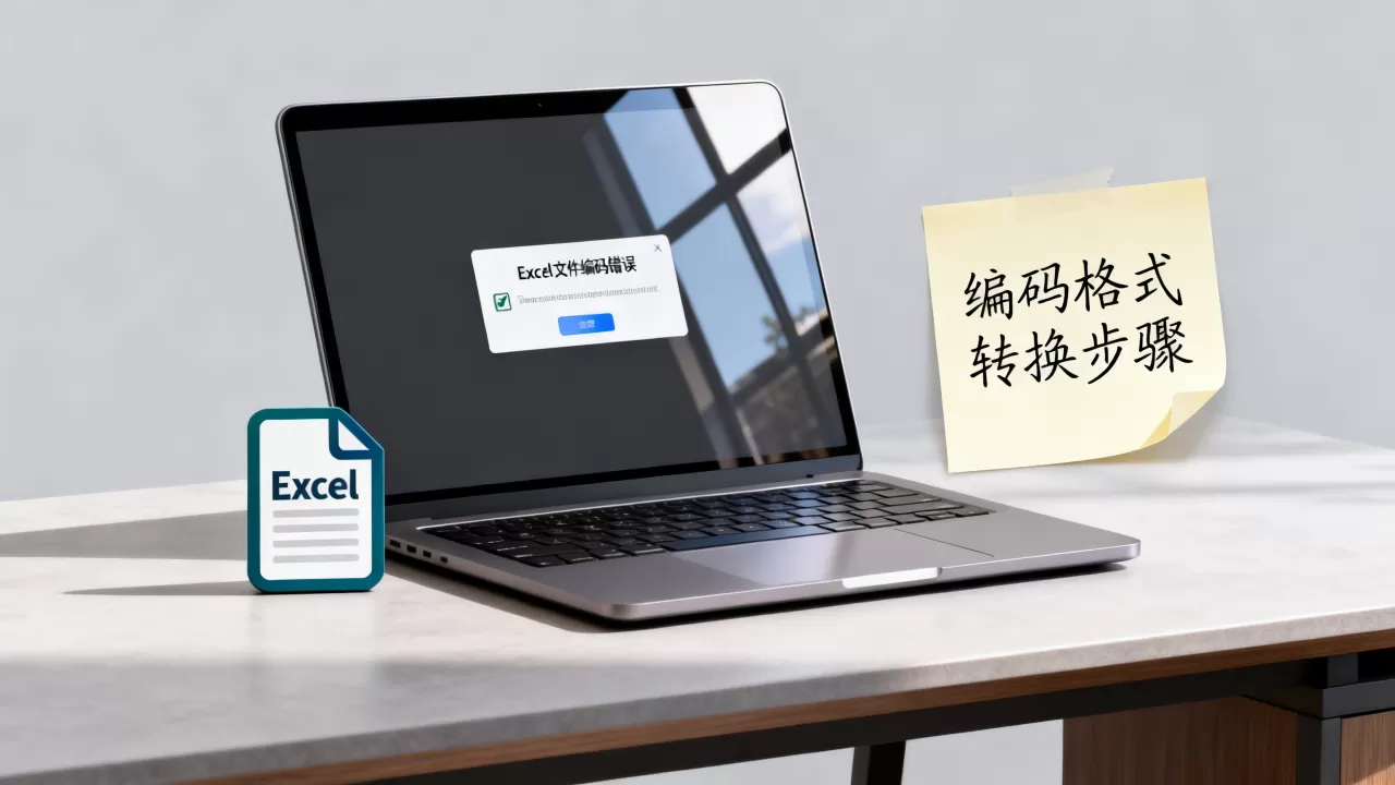 Excel文件编码错误怎么解决？excel文件编码格式转换