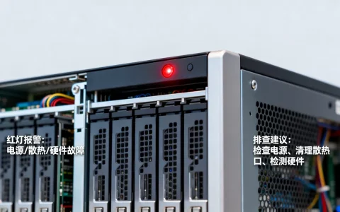 服务器主机i一直红灯是怎么回事？服务器i红灯报警原因