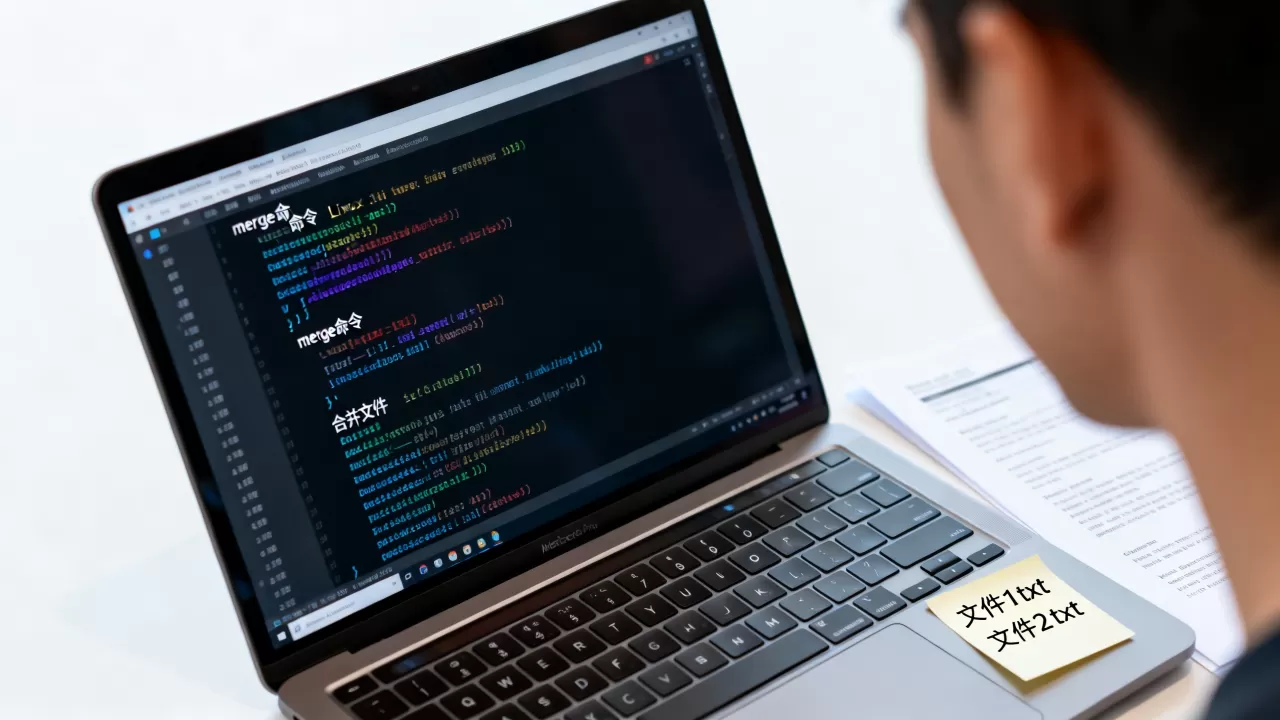linux merge命令怎么用？linux合并文件命令