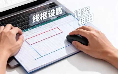 Excel表格线框怎么设置？如何调整表格边框粗细