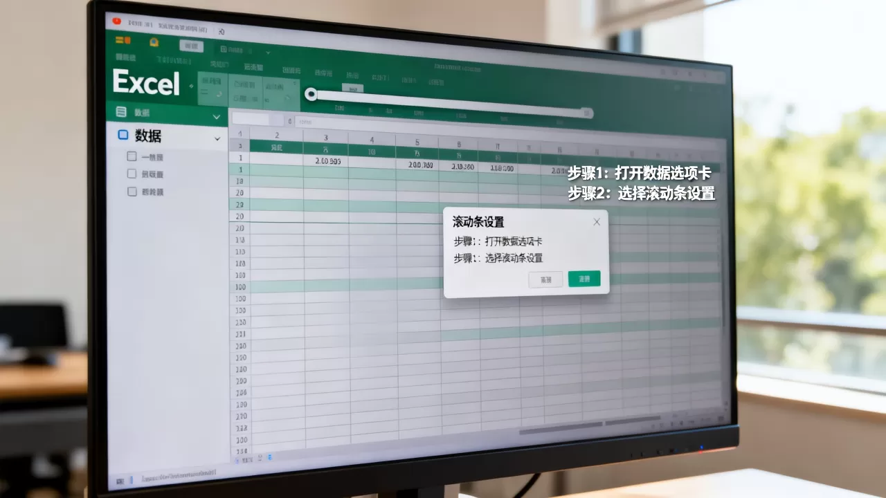 excel滚动数据怎么设置？excel表格自动滚动显示