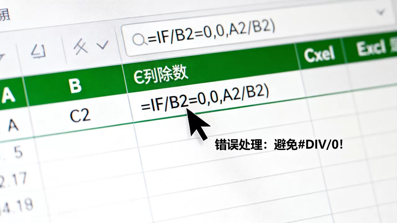 Excel除法出现0怎么办?Excel除法遇到0怎么处理 Excel除法出现0怎么办?Excel除法遇到0怎么处理