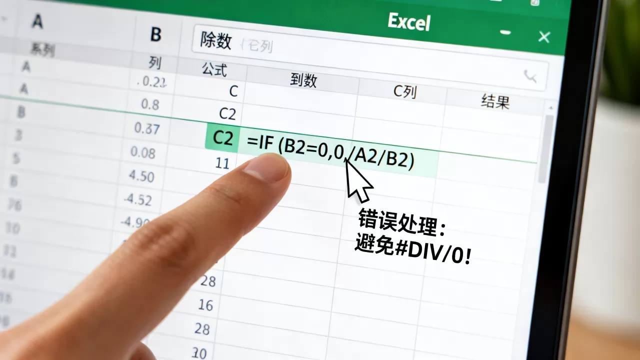 Excel除法出现0怎么办?Excel除法遇到0怎么处理 Excel除法出现0怎么办?Excel除法遇到0怎么处理