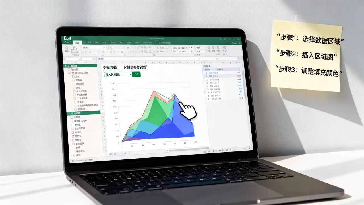 excel区域图怎么做？excel图表制作教程