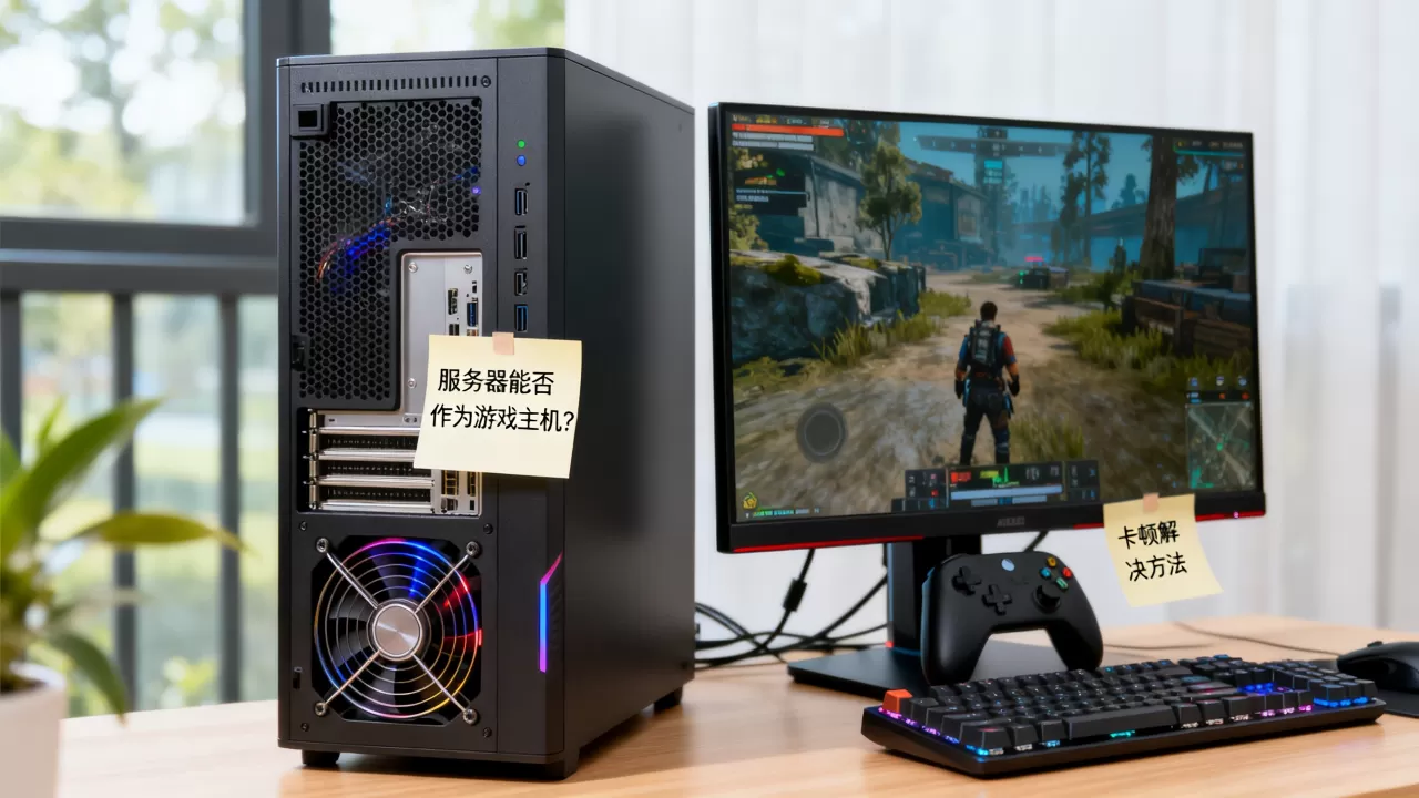 服务器能当游戏电脑主机吗,服务器打游戏卡顿怎么解决