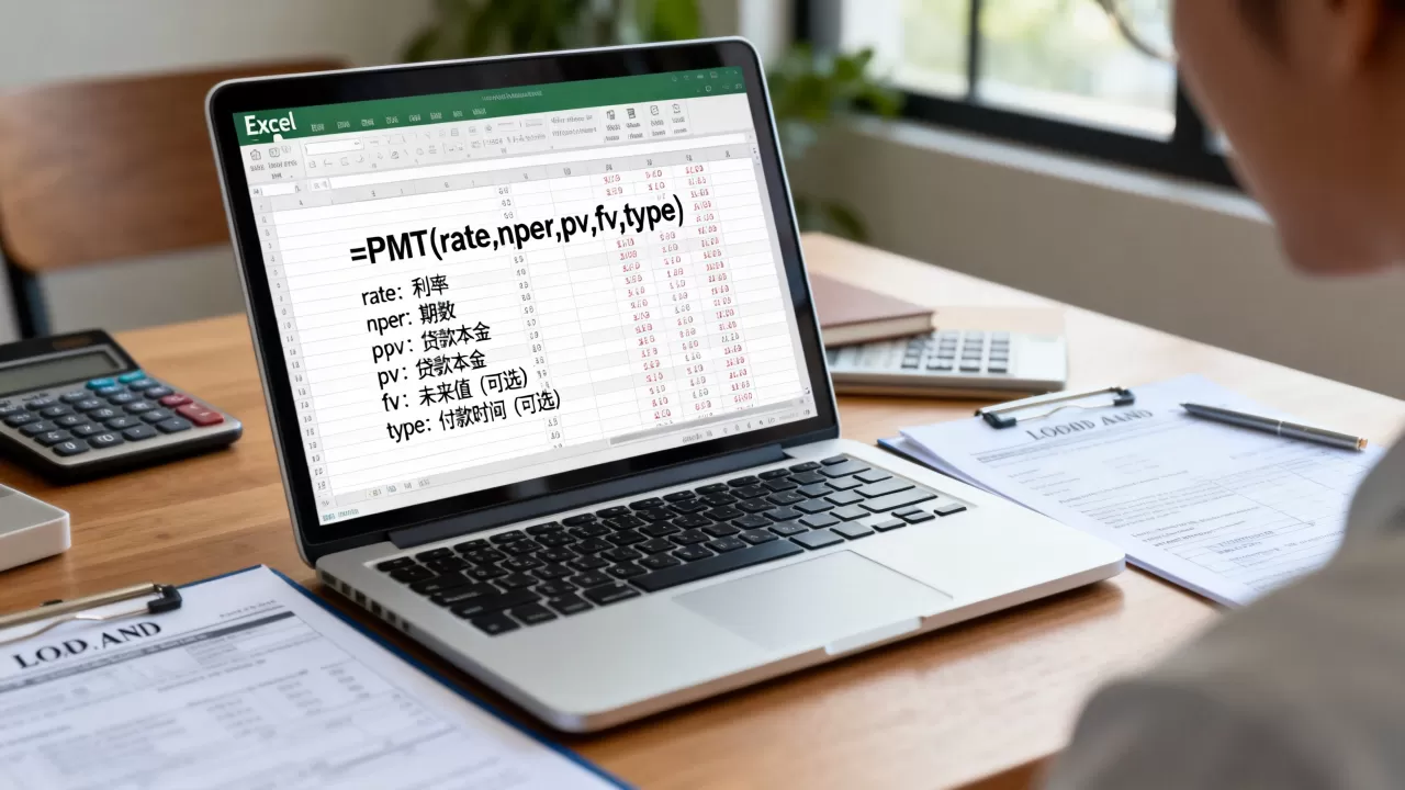 excel函数pmt怎么用？pmt函数计算贷款月供公式