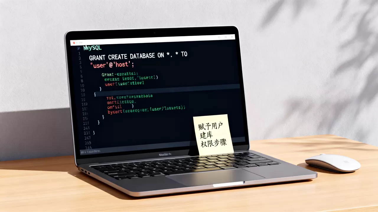 MySQL创建数据库权限怎么设置？如何赋予用户建库权限