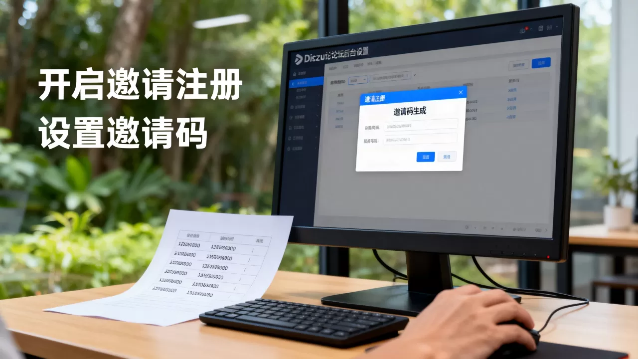 Discuz论坛邀请注册怎么开启？如何设置邀请码功能