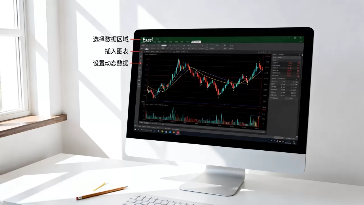 Excel股票图怎么做？如何用Excel制作动态K线图