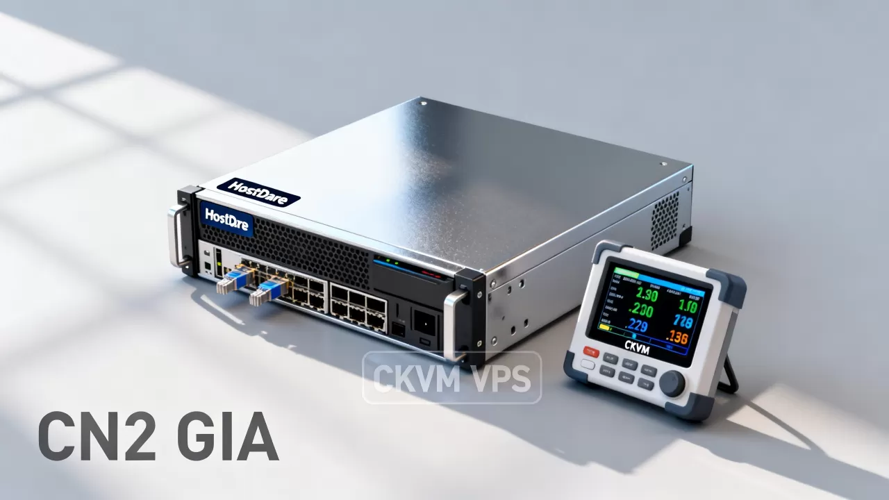 HostDare美国CKVM VPS值得买吗，CN2 GIA线路延迟低吗
