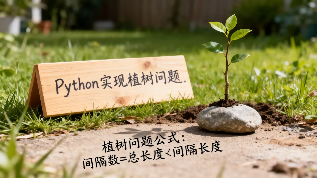 Python怎么实现植树问题，植树问题公式怎么计算？