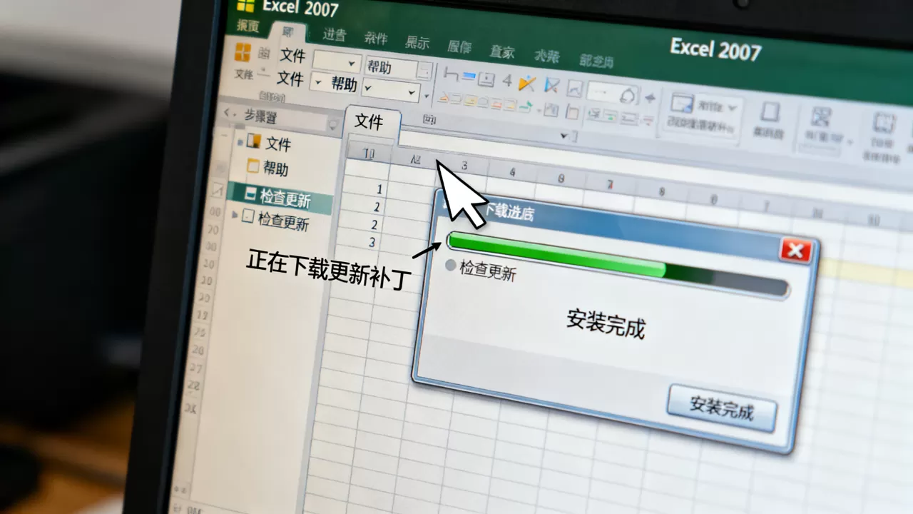 Excel 2007补丁怎么下载安装,Excel 2007怎么更新到最新版本? Excel 2007补丁怎么下载安装,Excel 2007怎么更新到最新版本?