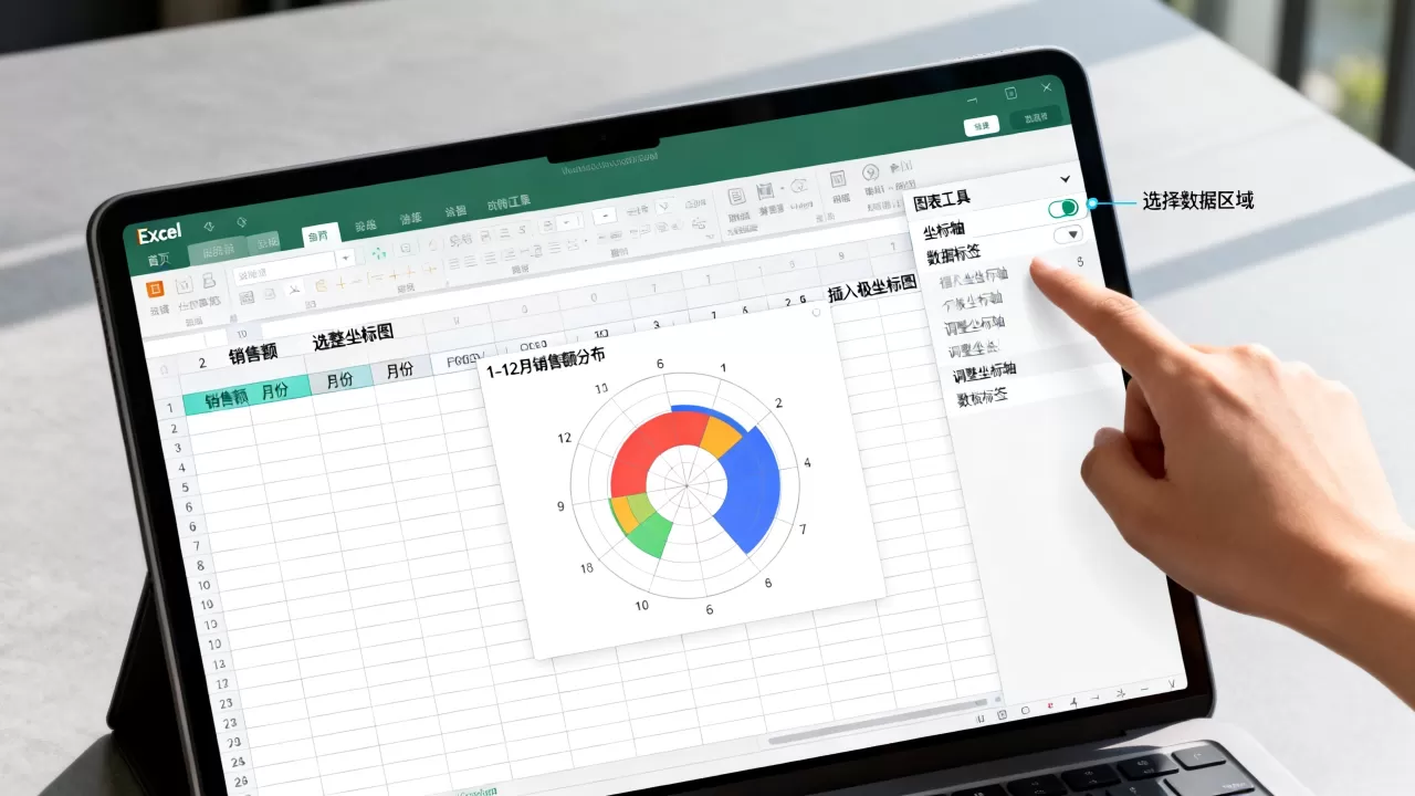 Excel怎么画极坐标图?Excel绘制极坐标图的方法有哪些? Excel怎么画极坐标图?Excel绘制极坐标图的方法有哪些?