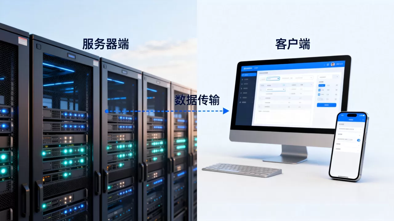 服务器端和客户端到底有什么区别，它们的工作原理是什么？