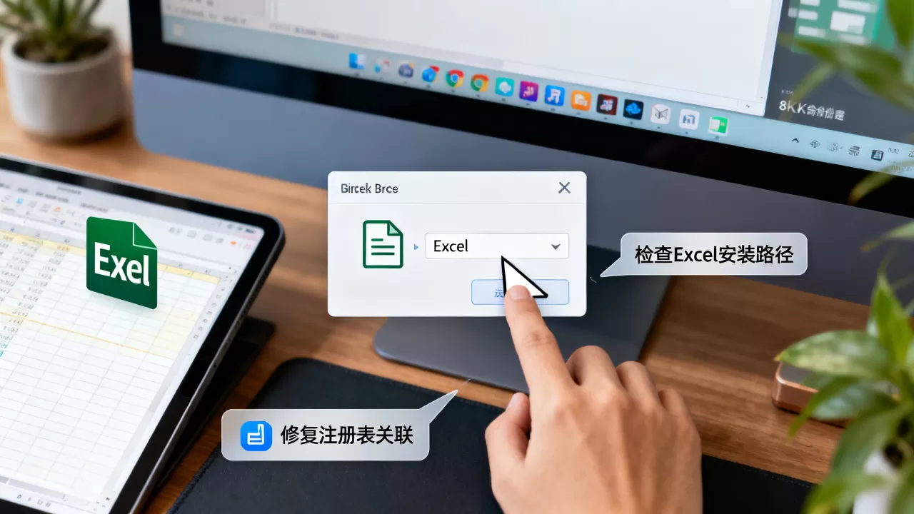 右键菜单没有Excel怎么办，如何找回右键Excel选项？