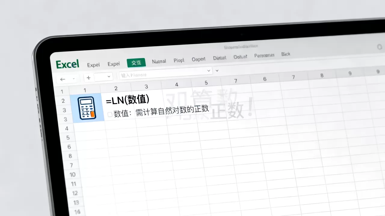 Excel如何计算ln函数，excel中ln函数怎么使用？