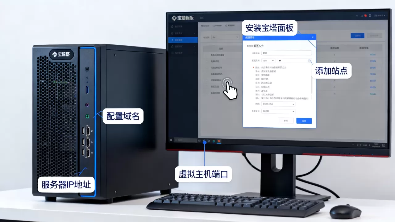 服务器怎么架设虚拟主机，宝塔面板搭建虚拟主机怎么操作？