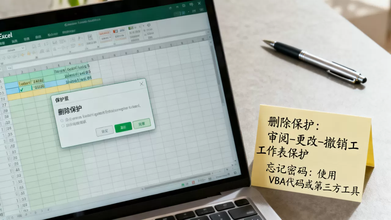 Excel工作表保护怎么删除，Excel忘记密码怎么解开？