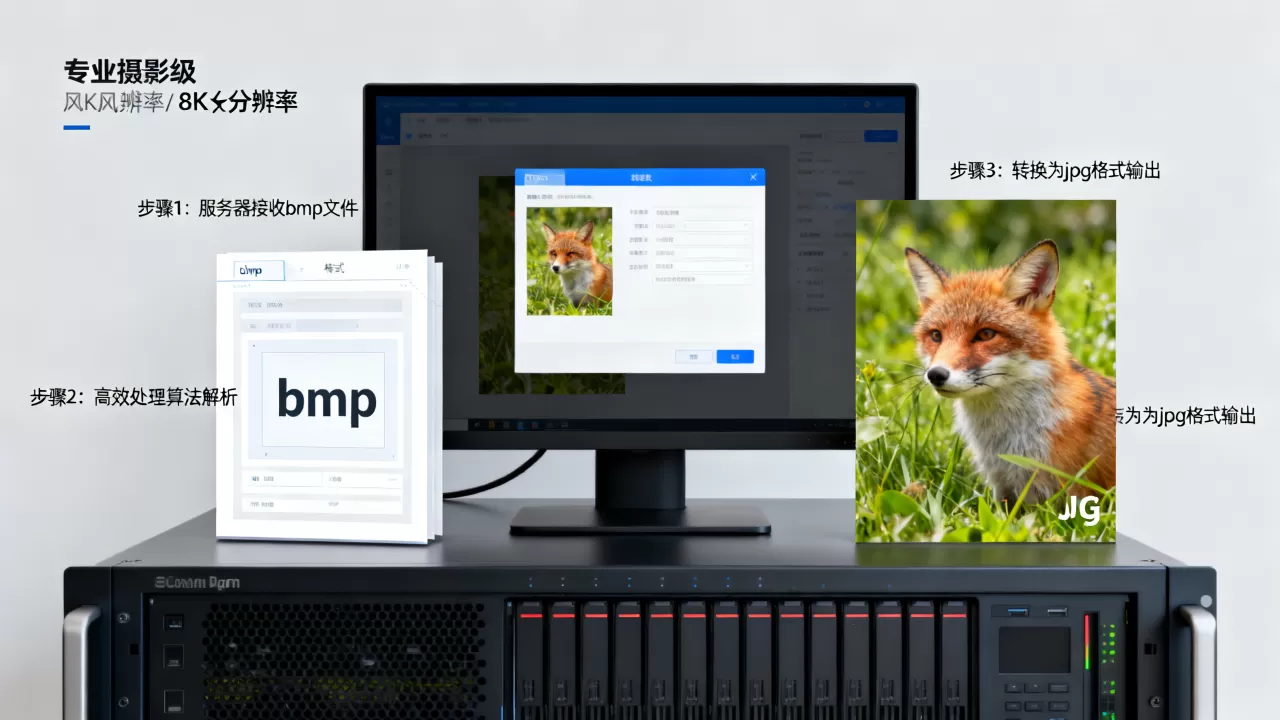 服务器如何高效处理bmp文件，bmp格式怎么转换成jpg？