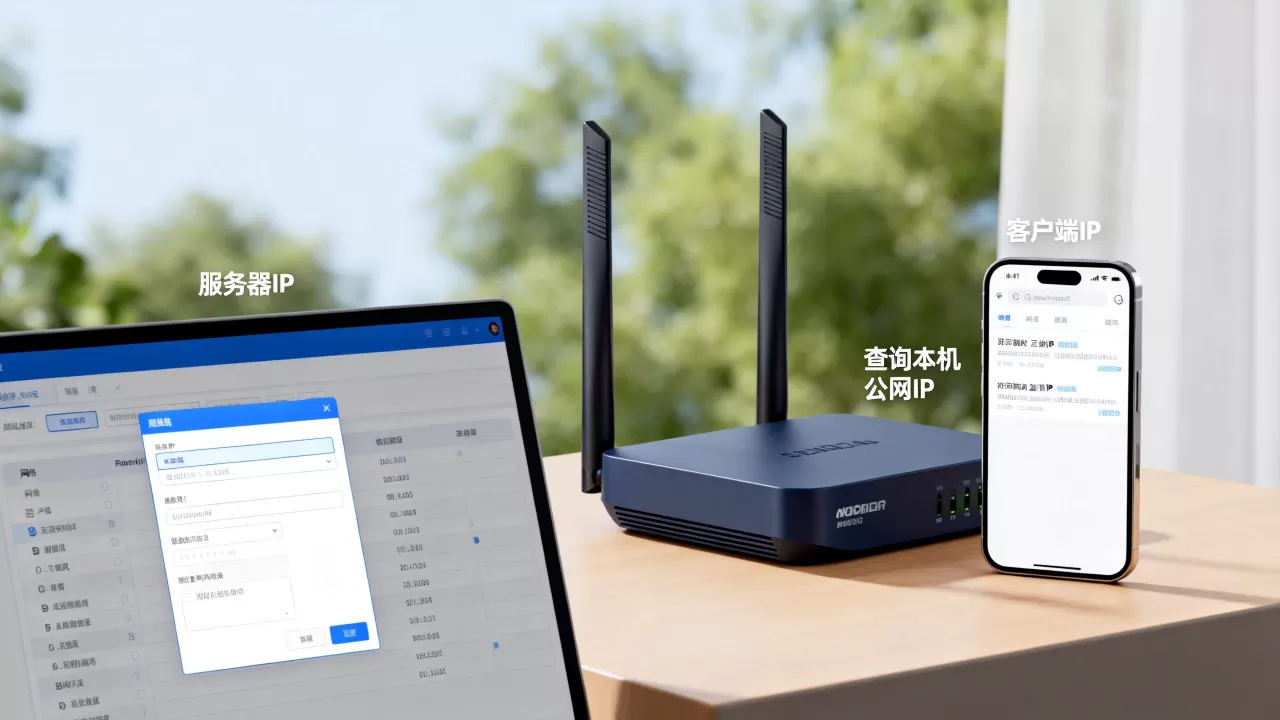 服务器IP与客户端IP有什么区别，怎么查询本机公网IP地址？