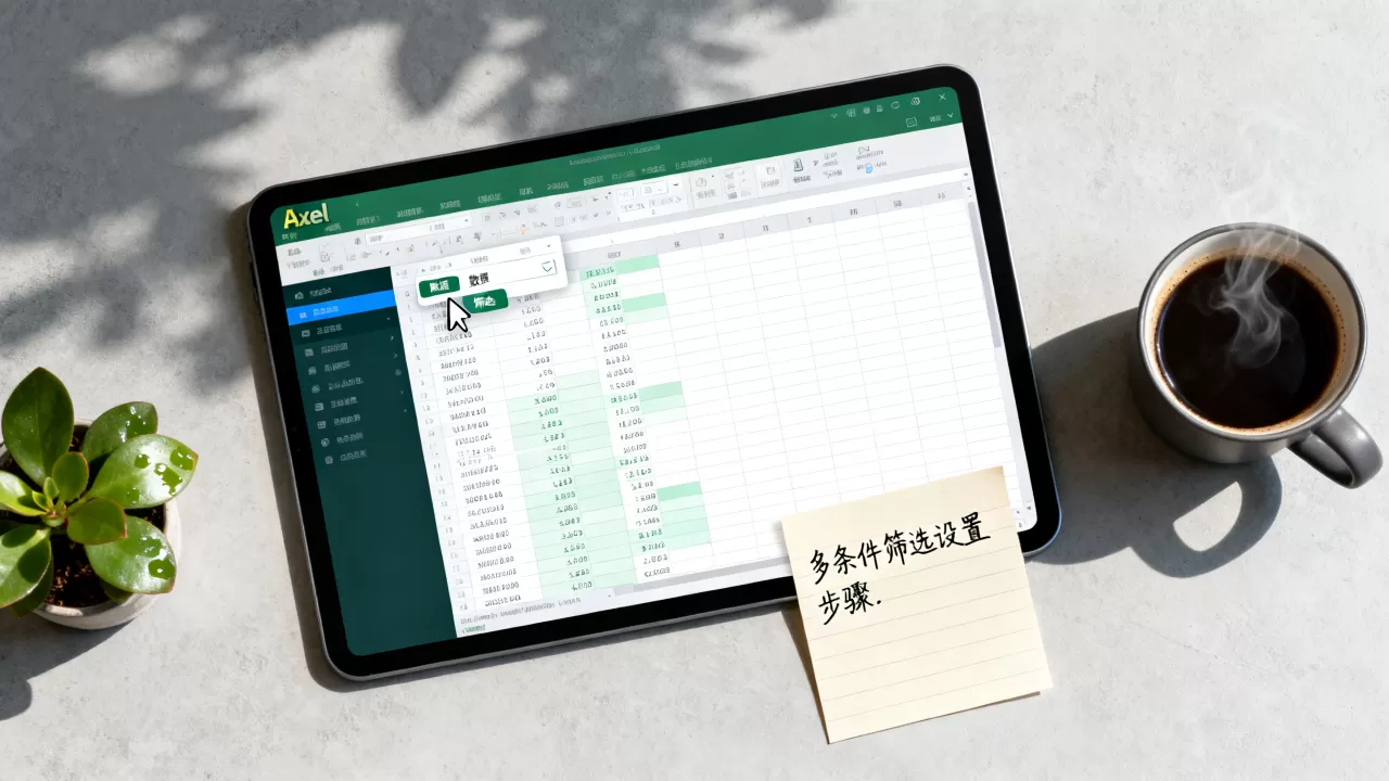 Excel筛选数据后如何重新筛选，Excel多条件筛选怎么设置？