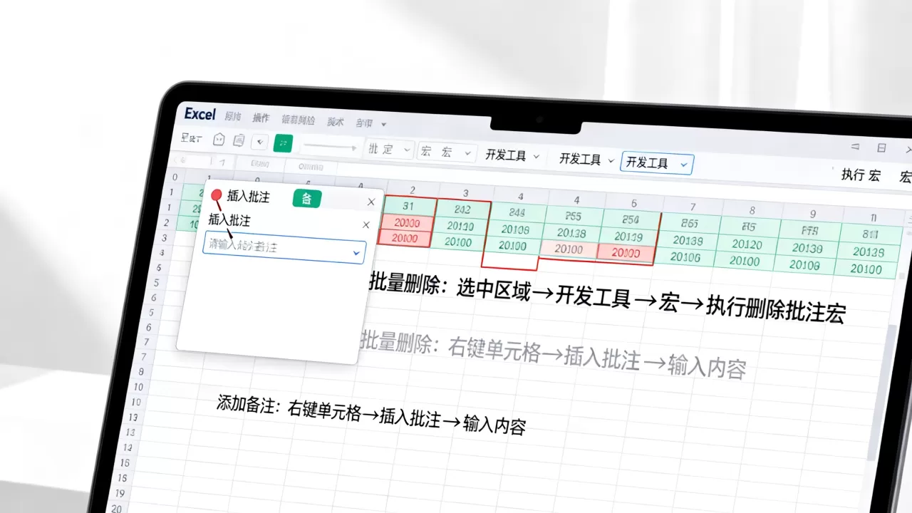 Excel表格怎么添加备注,Excel备注怎么批量删除? Excel表格怎么添加备注,Excel备注怎么批量删除?