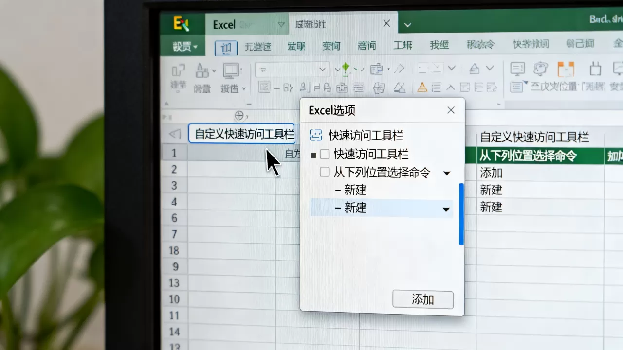 Excel快捷菜单怎么设置，Excel快速访问工具栏如何自定义？