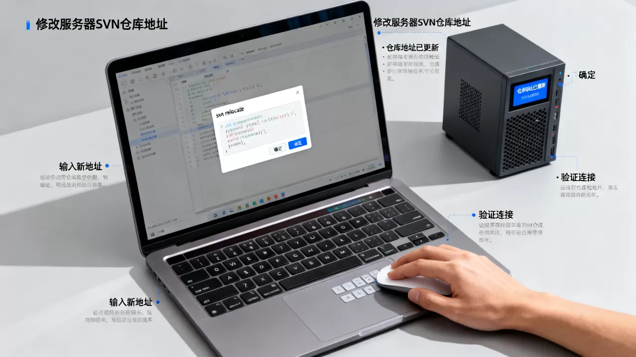 如何修改服务器SVN仓库地址,SVN relocate怎么操作? 如何修改服务器SVN仓库地址,SVN relocate怎么操作?