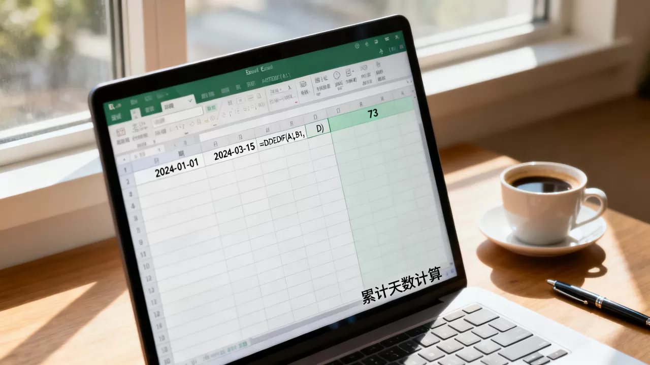 Excel怎么计算累计天数,Excel计算两个日期之间相隔几天? Excel怎么计算累计天数,Excel计算两个日期之间相隔几天?