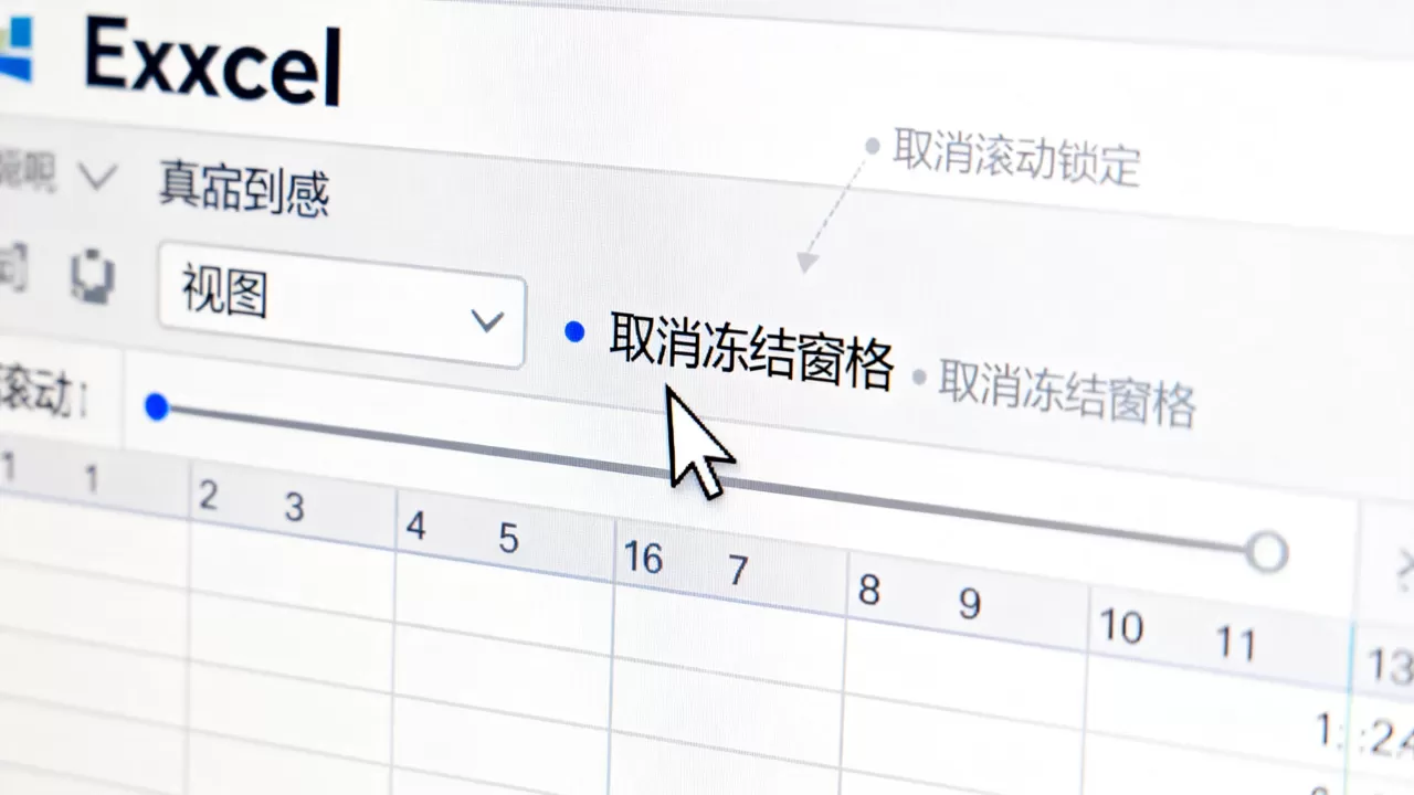 Excel怎么取消滚动锁定,Excel怎么取消冻结窗格? Excel怎么取消滚动锁定,Excel怎么取消冻结窗格?