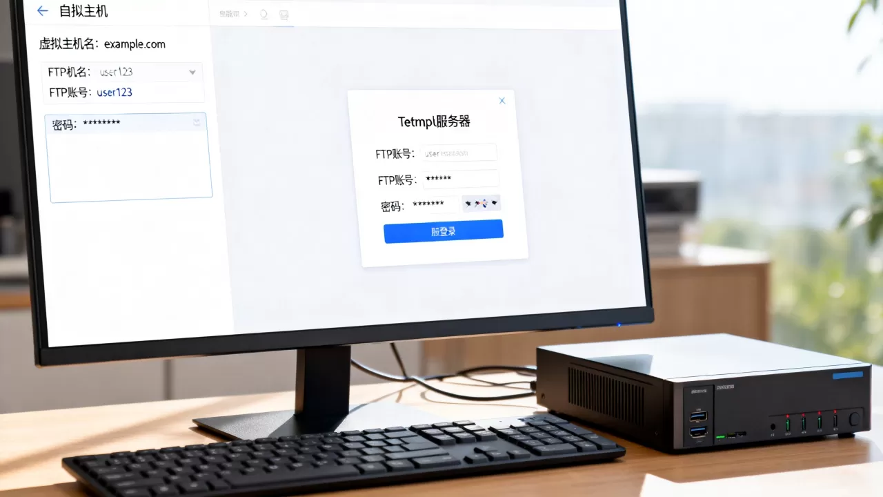 FTP服务器虚拟主机名怎么设置，虚拟主机FTP账号怎么登录？