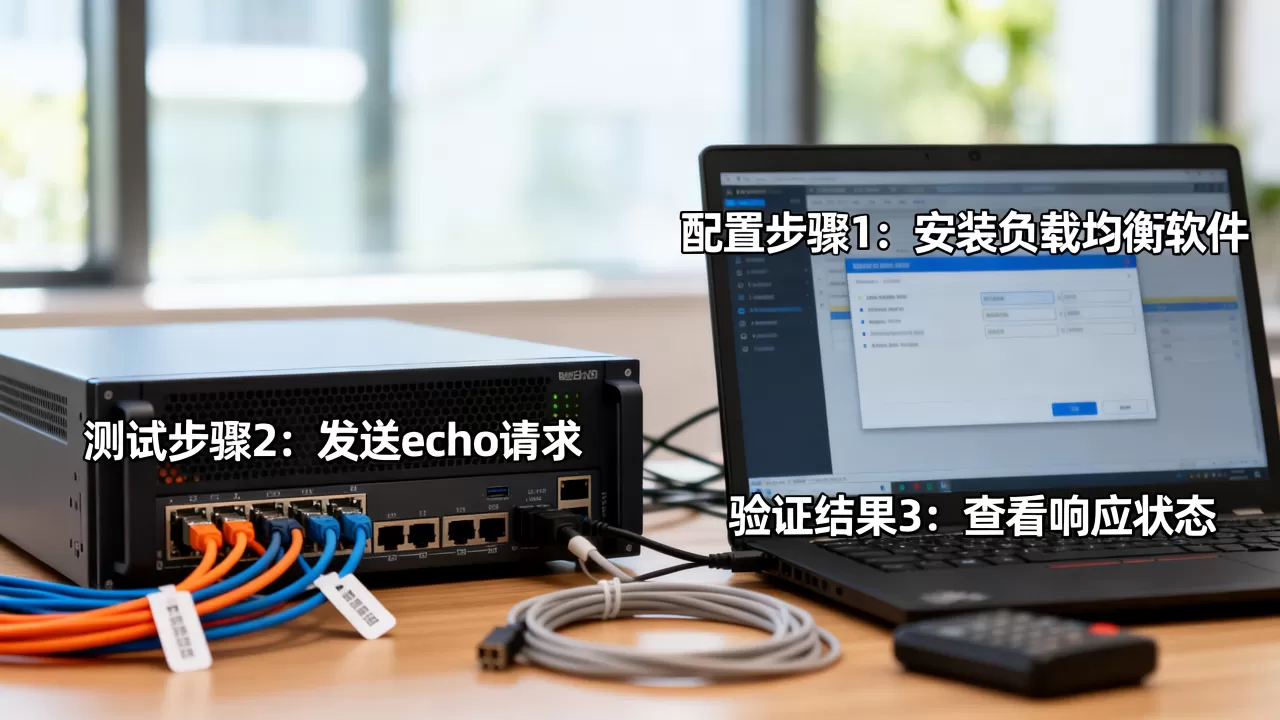 如何配置负载均衡echo服务，负载均衡怎么测试是否生效？