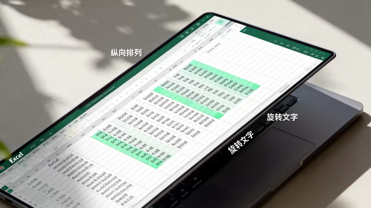 Excel文字怎么设置纵向排列，Excel单元格文字如何旋转？