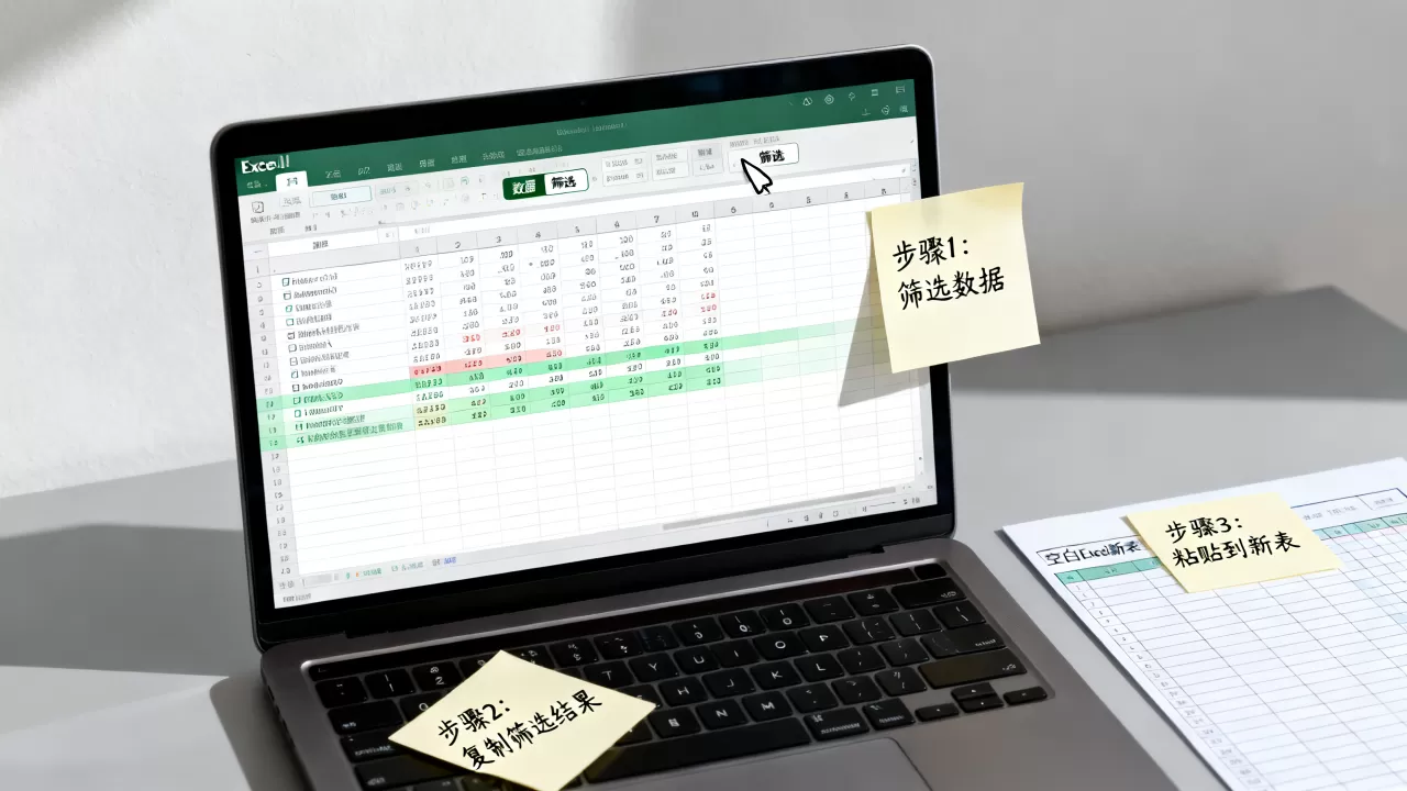 Excel筛选后的数据怎么导出，Excel筛选后如何导出到新表？