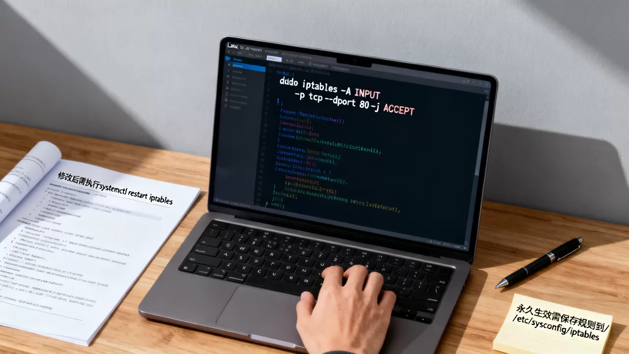 Linux修改iptables怎么操作，iptables修改后如何永久生效？