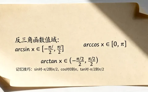 反三角函数的值域是多少，如何快速记忆反三角函数值域？