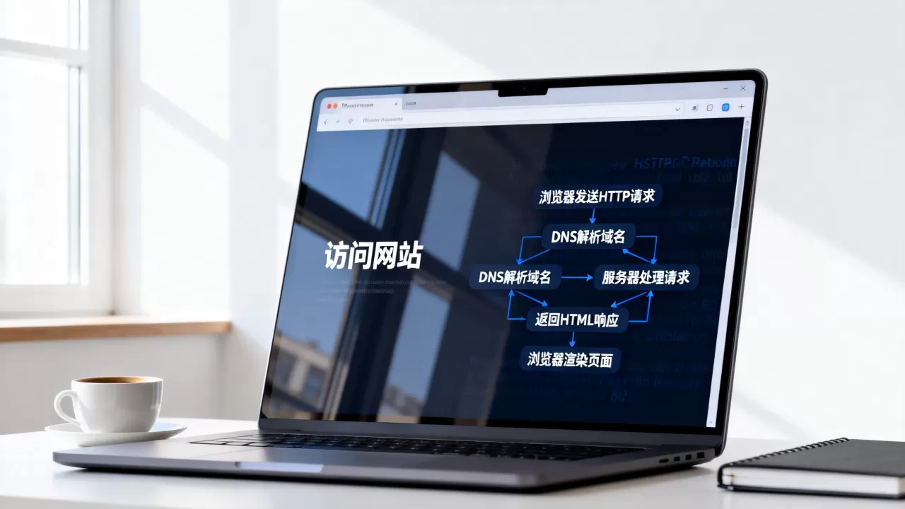 访问一个网站的全过程是怎样的，浏览器请求网站的原理是什么？