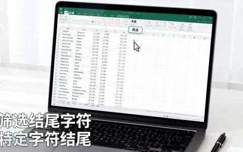 Excel怎么筛选结尾字符，Excel如何筛选以特定字符结尾的数据？