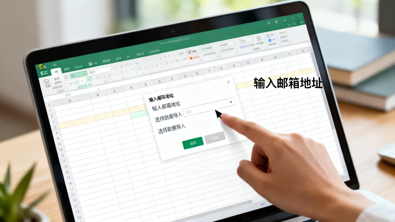 Excel中如何输入邮箱地址，如何快速批量导入邮箱列表？