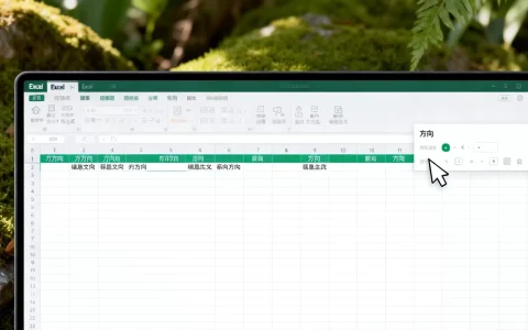 Excel文字怎么设置成横向的，Excel单元格文字方向怎么修改？