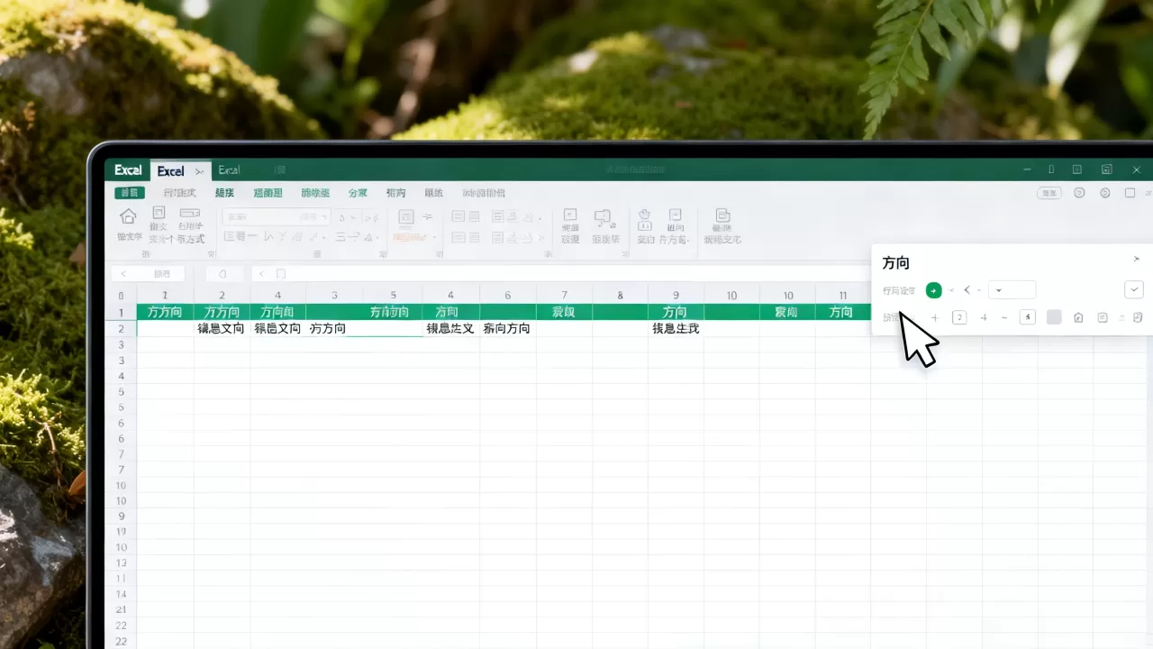 Excel文字怎么设置成横向的，Excel单元格文字方向怎么修改？