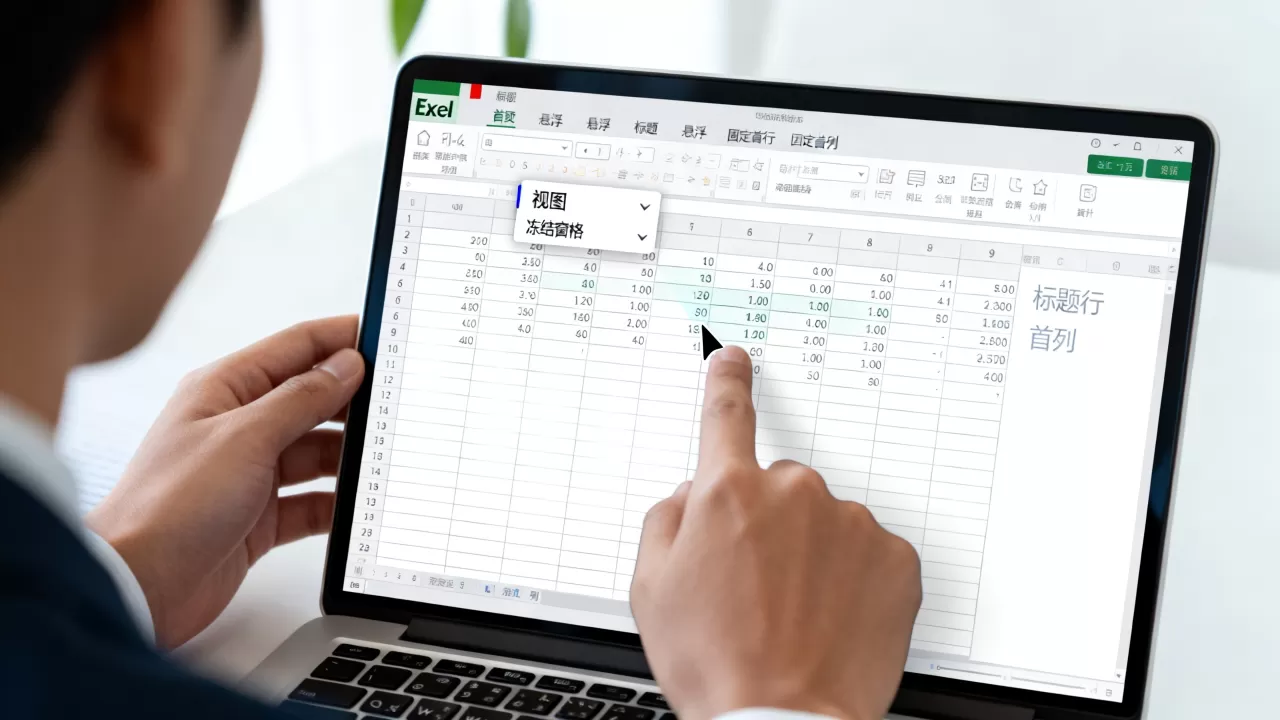 Excel怎么实现标题悬浮，Excel怎么固定首行首列？