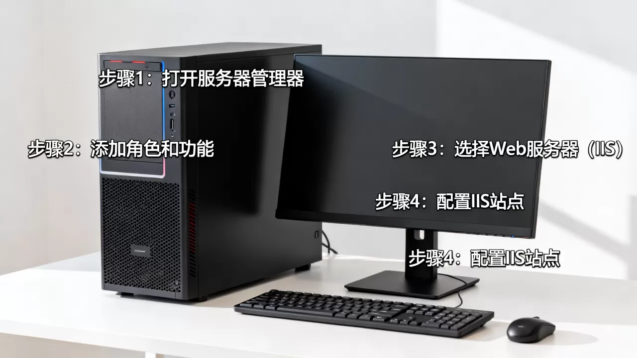 如何在服务器上安装IIS？IIS搭建网站详细步骤是什么？