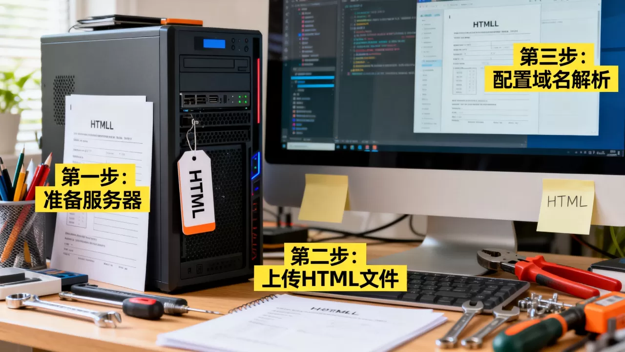 如何在服务器上发布HTML网页，零基础搭建网站有哪些步骤？